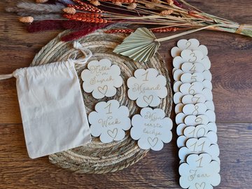 Mile stone klavertjes