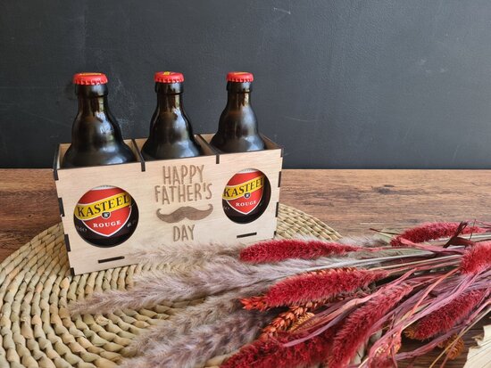 bierkrat 3 pack : happy father's day